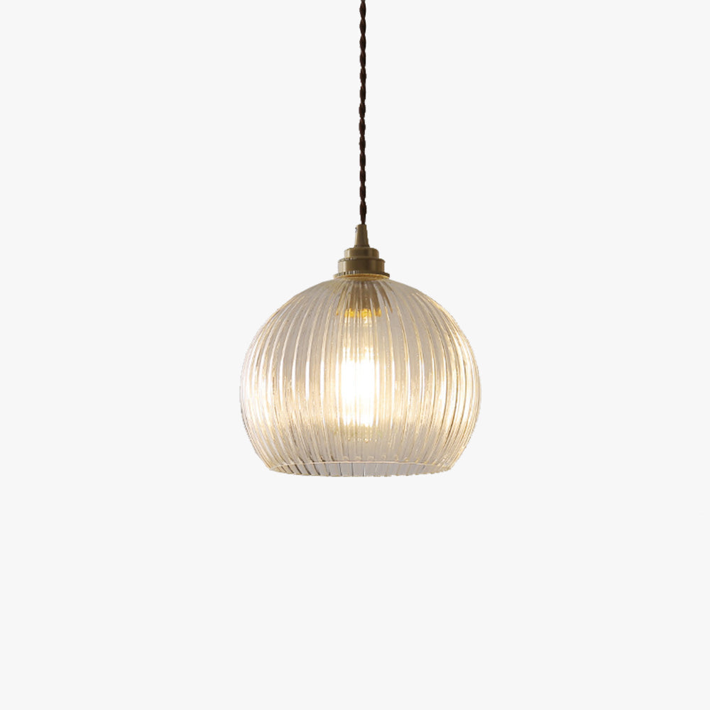 Katudeti Minimalist Sphere Metal/Glass LED Pendant Light White/Transparent