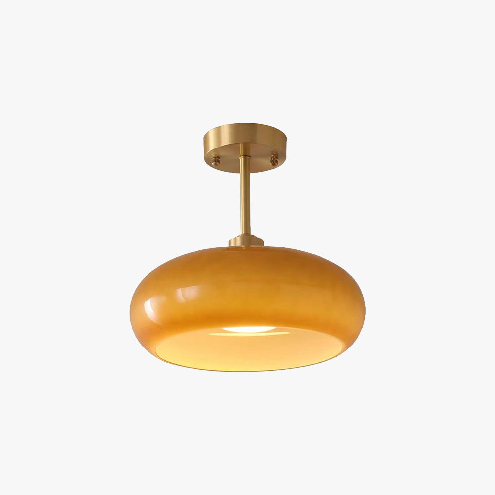 Vensia Ceiling Light Glass Flush Mount-Relic Pieces