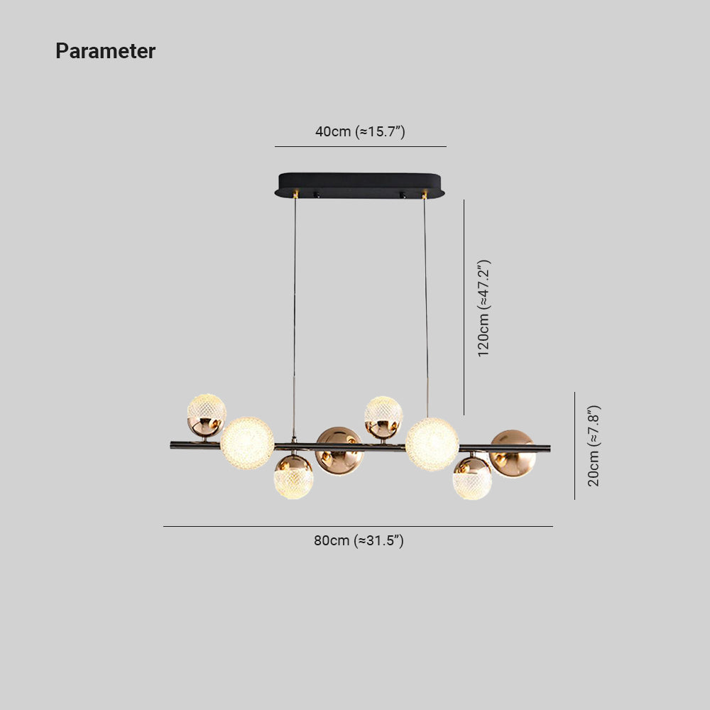 Firebum Glass Modern Bubbles Pendant Light