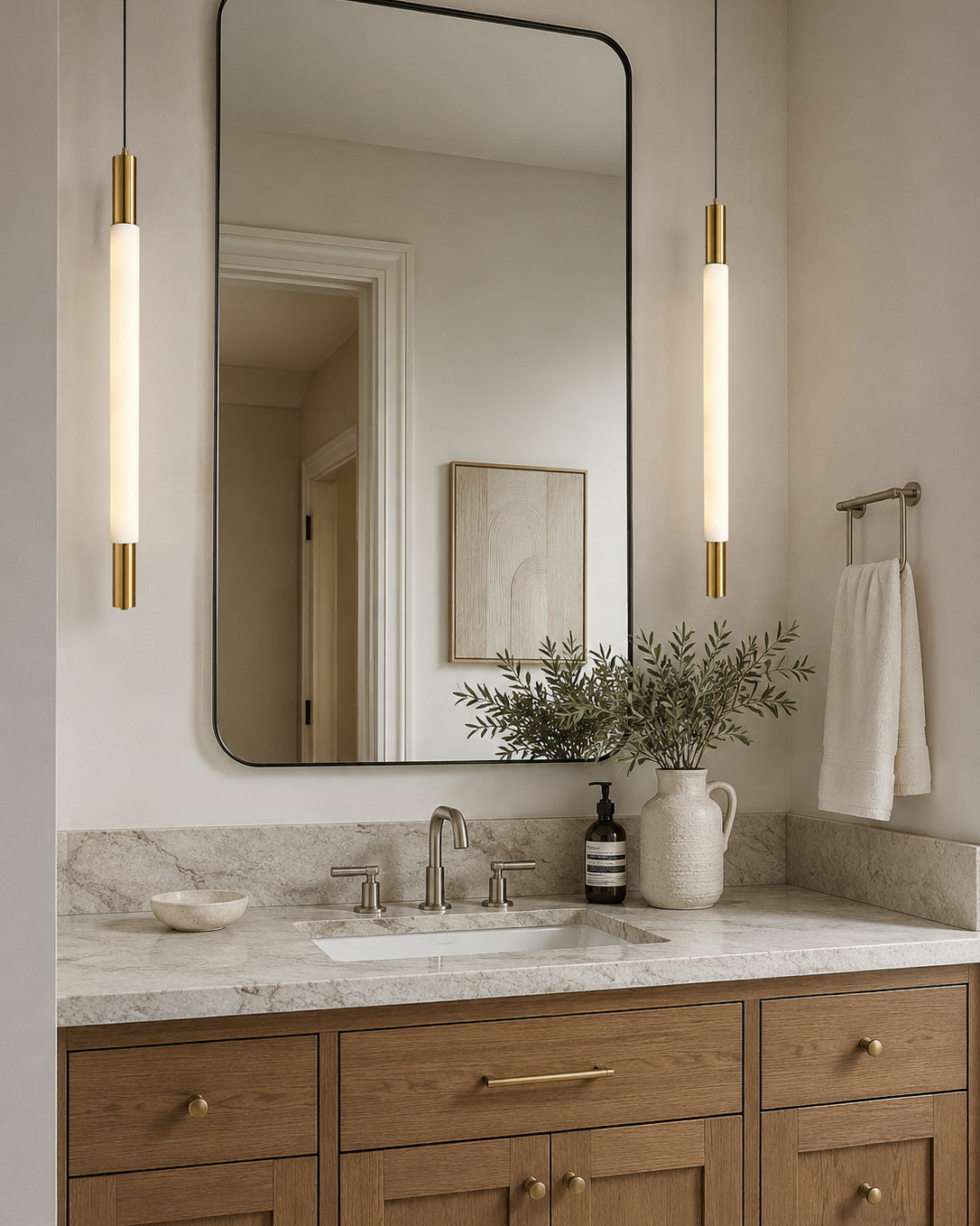 Baton Alabaster Pendant Lamp