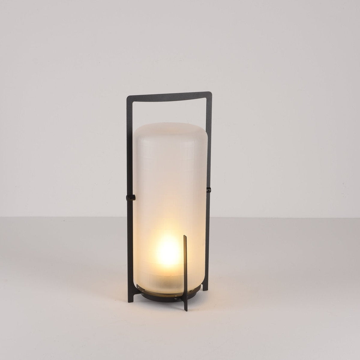 Calderis Black Twilight Lantern Table Lamp