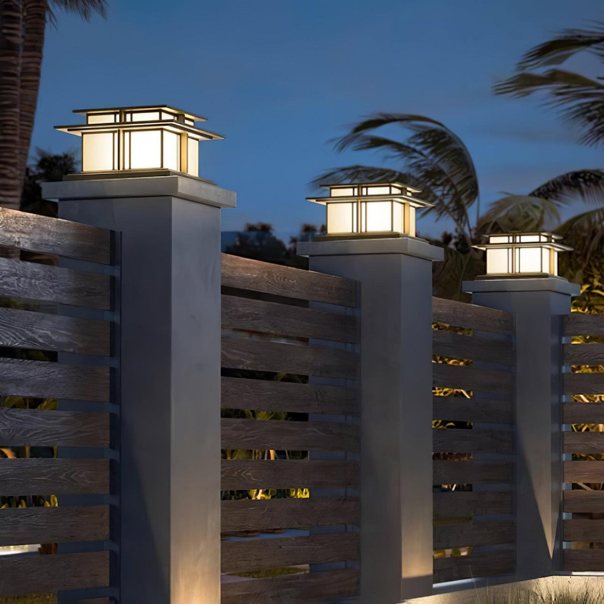 Zudapal Pillar Solar /HardWire Outdoor Light
