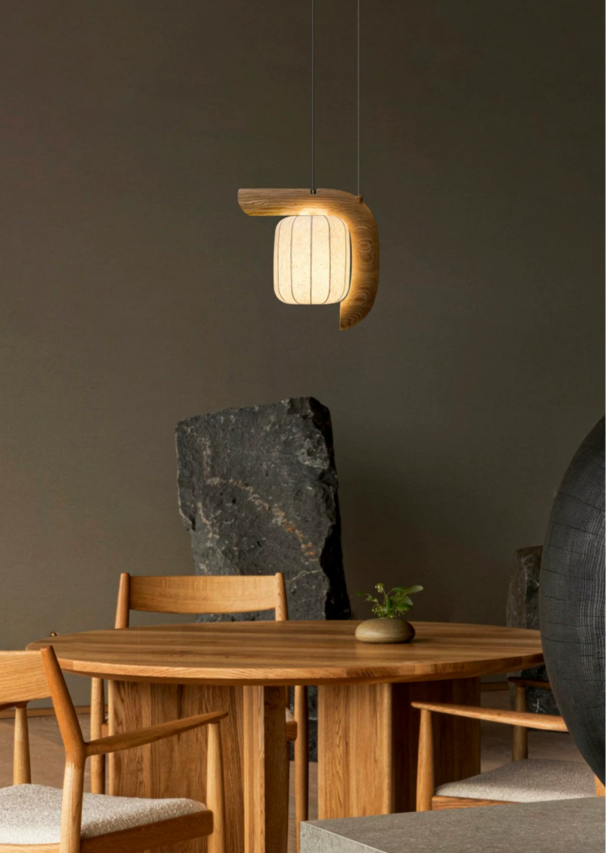Ulverstone Fluted Paper Pendant Lamp