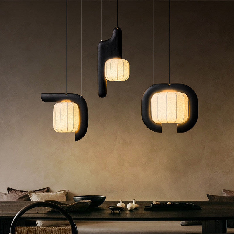 Ulverstone Fluted Paper Pendant Lamp