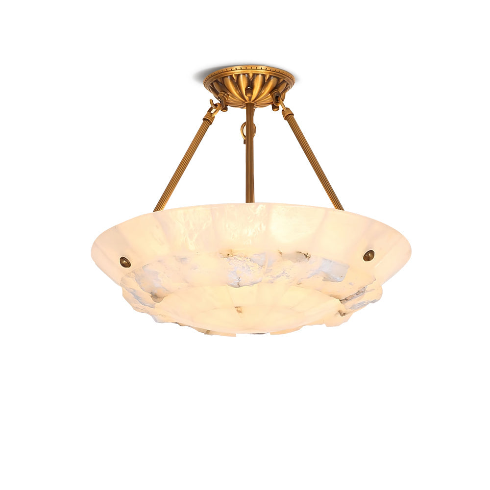 Nomen Bowl Pendant Lamp Alabaster Elegance