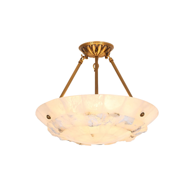 Nomen Bowl Pendant Lamp Alabaster Elegance