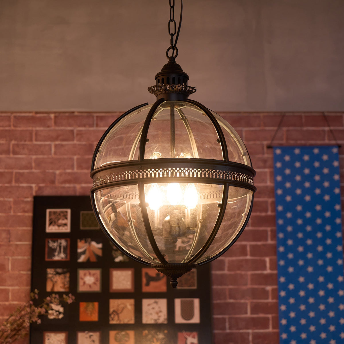 Dudelot Retro Pendant Light Glass