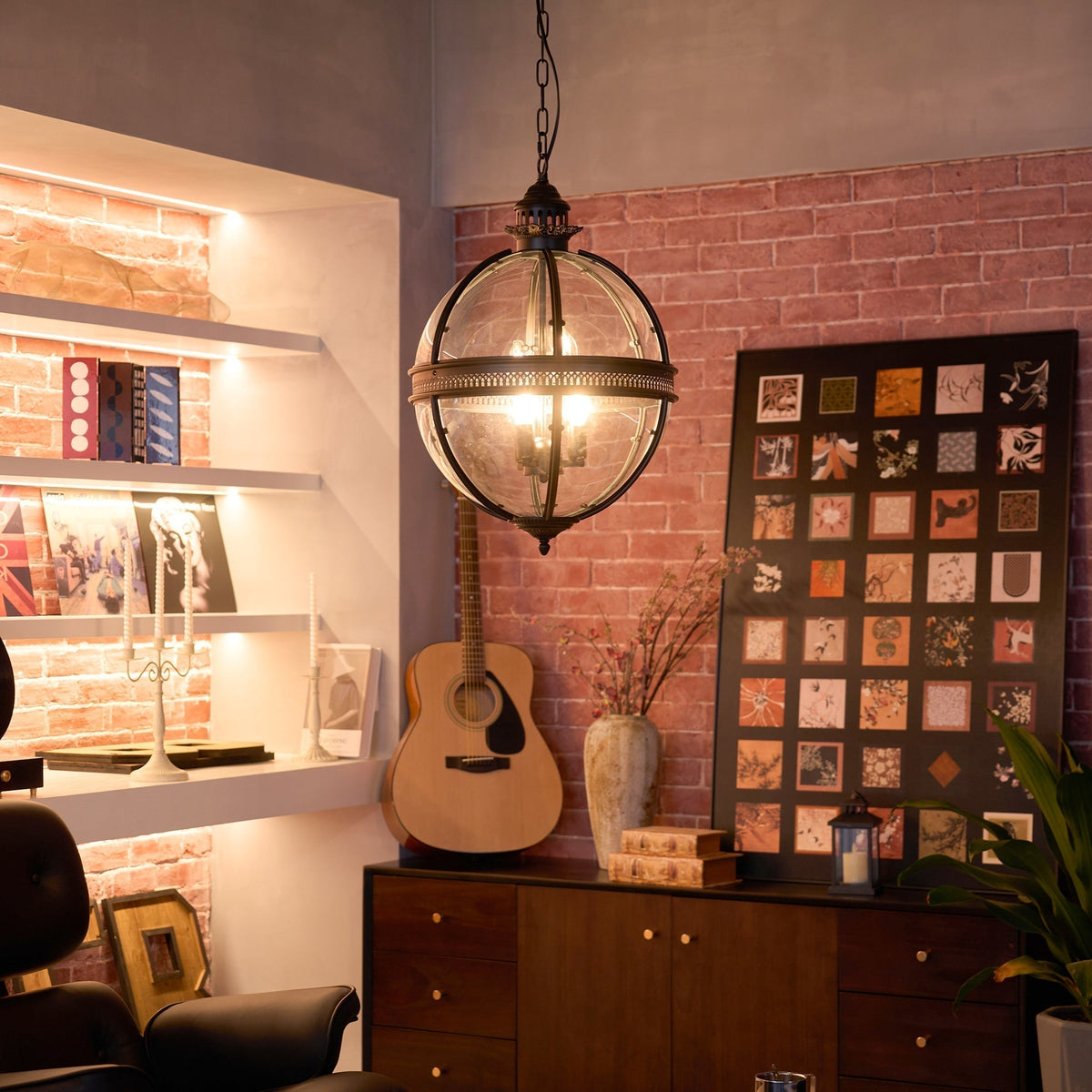 Dudelot Retro Pendant Light Glass