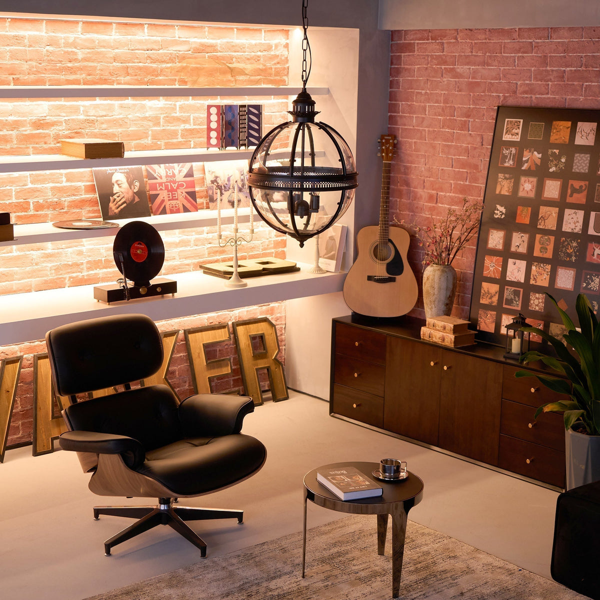 Svelte Vintage Industrial Glass Pendant Light