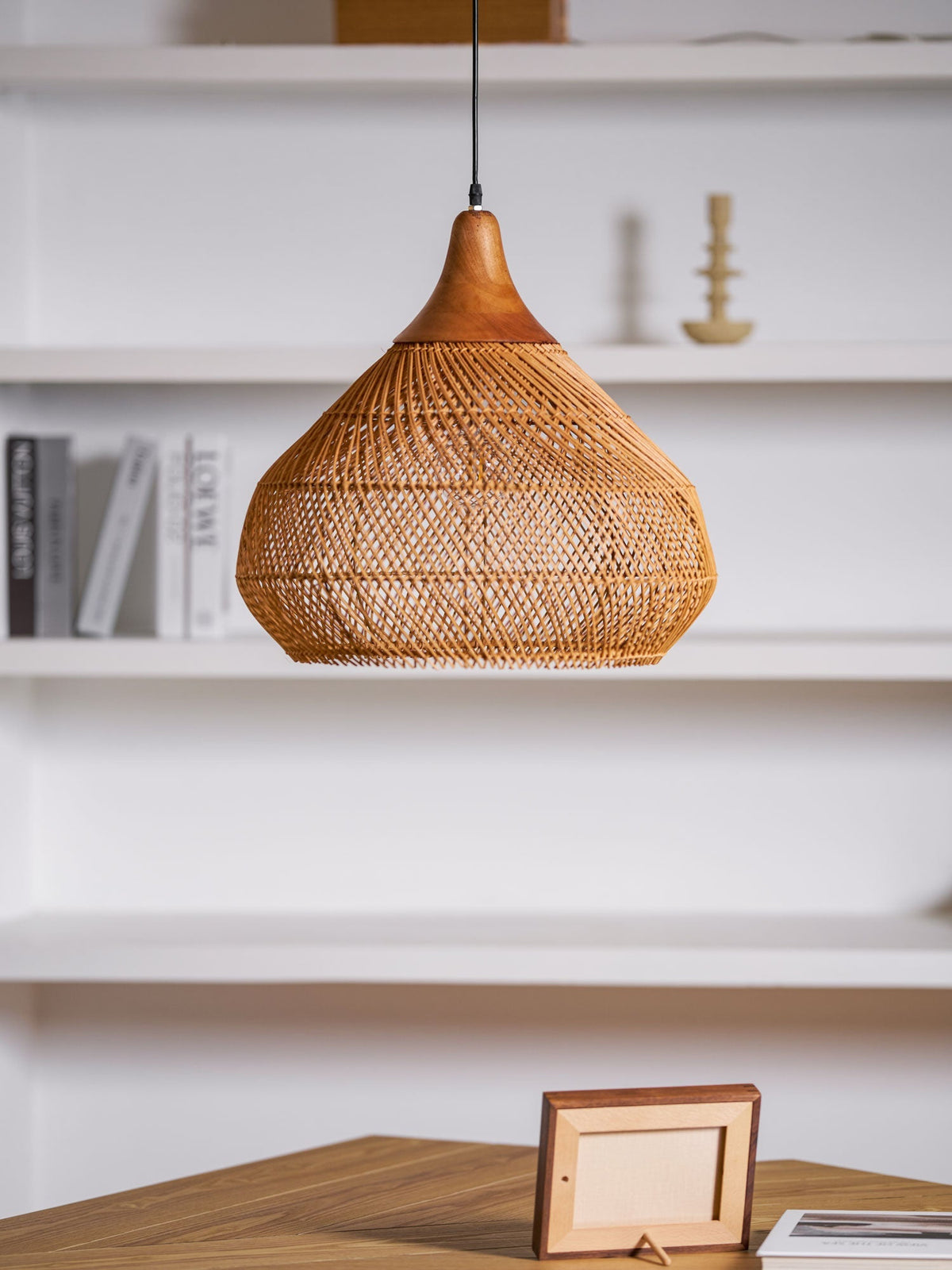 Junari Braided Rattan Pendant Lamp