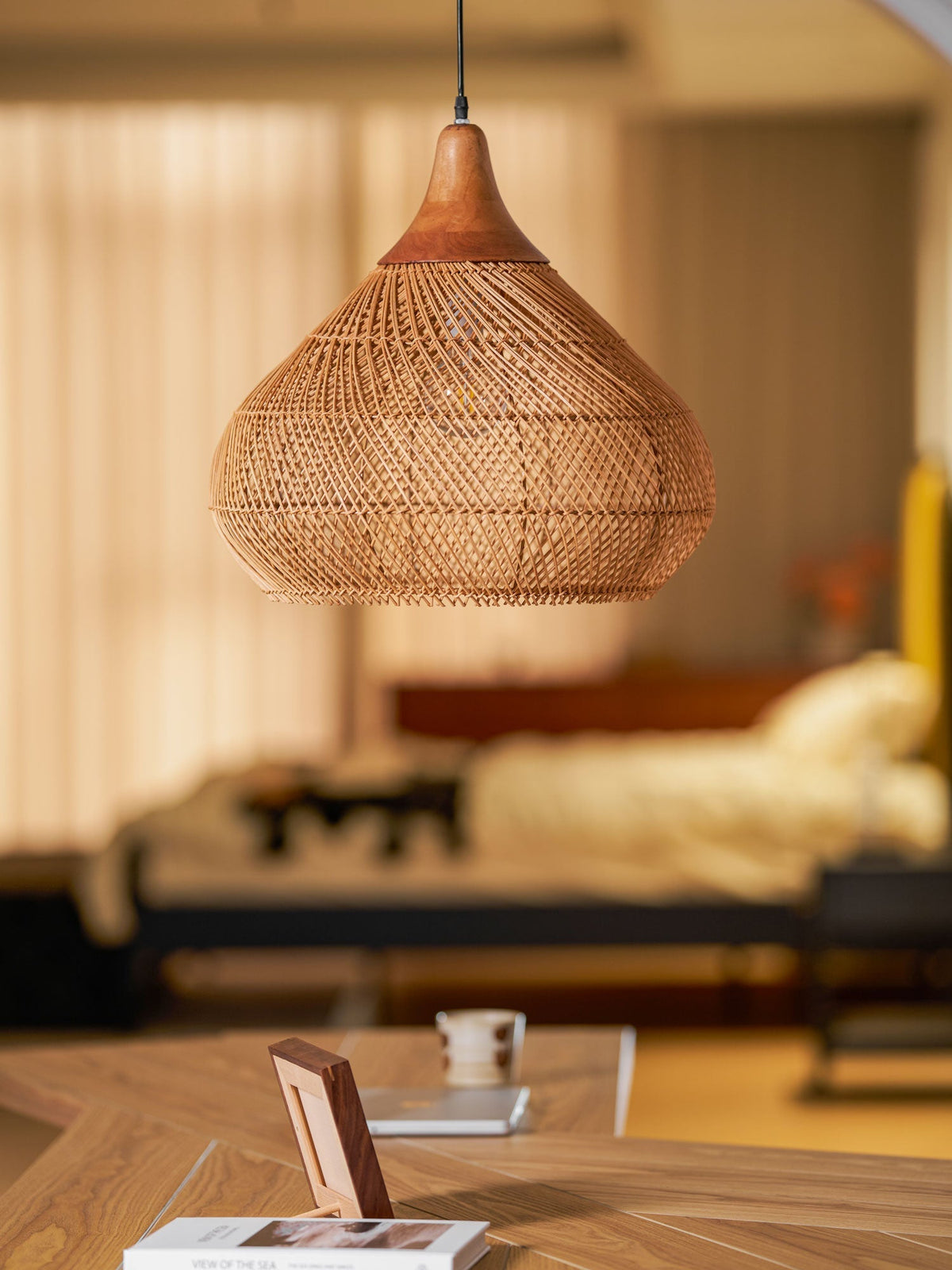 Junari Braided Rattan Pendant Lamp