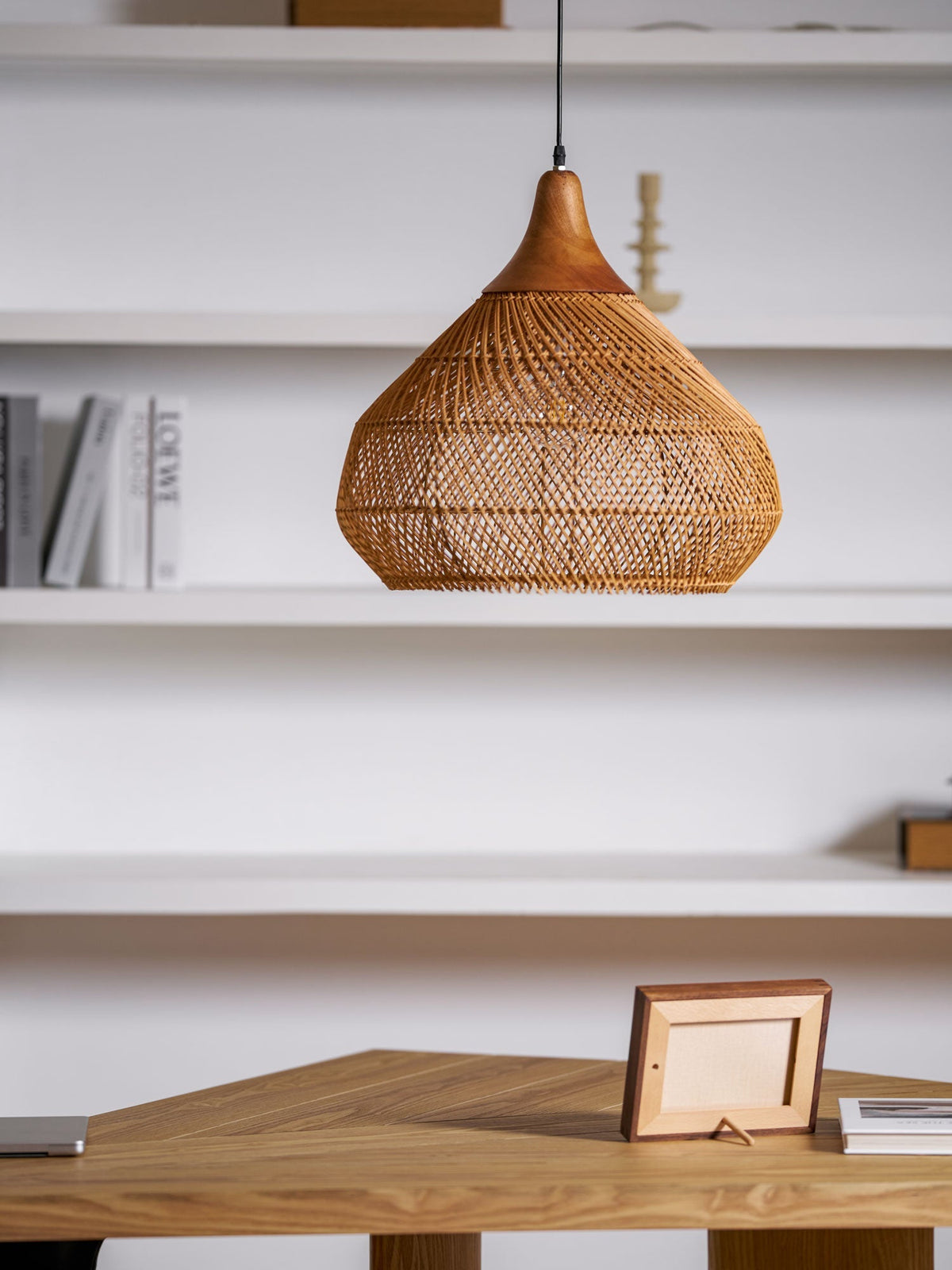 Junari Braided Rattan Pendant Lamp