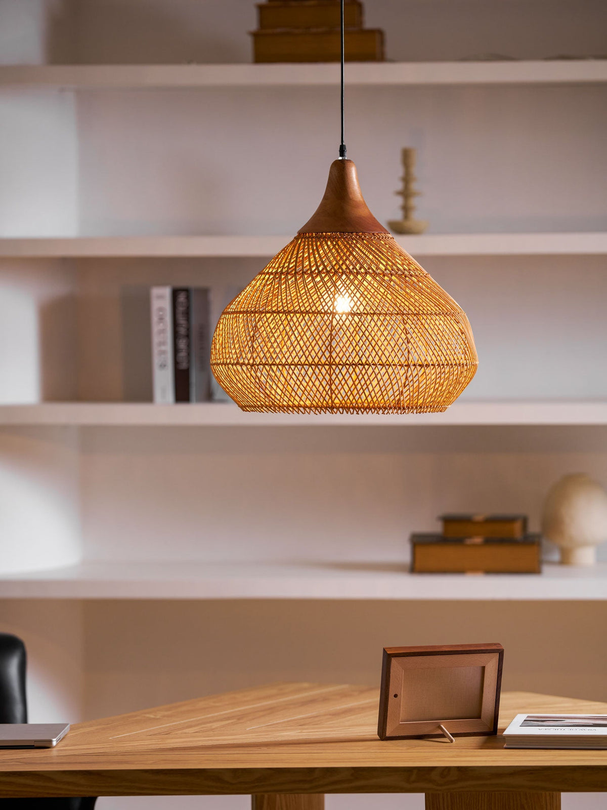 Junari Braided Rattan Pendant Lamp