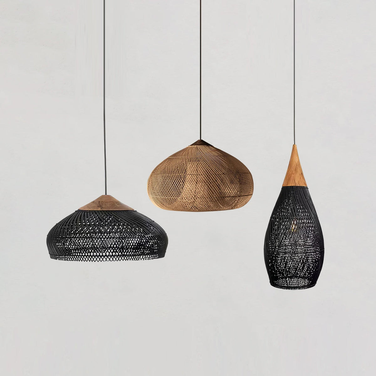 Junari Braided Rattan Pendant Lamp