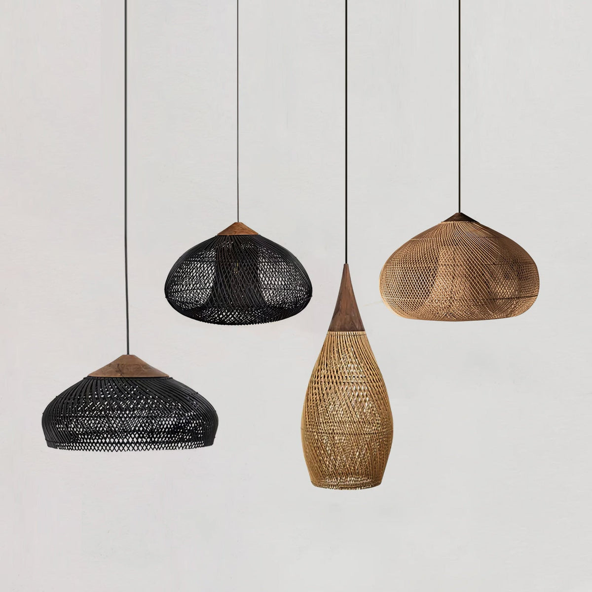 Junari Braided Rattan Pendant Lamp