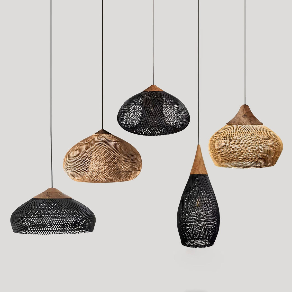 Junari Braided Rattan Pendant Lamp