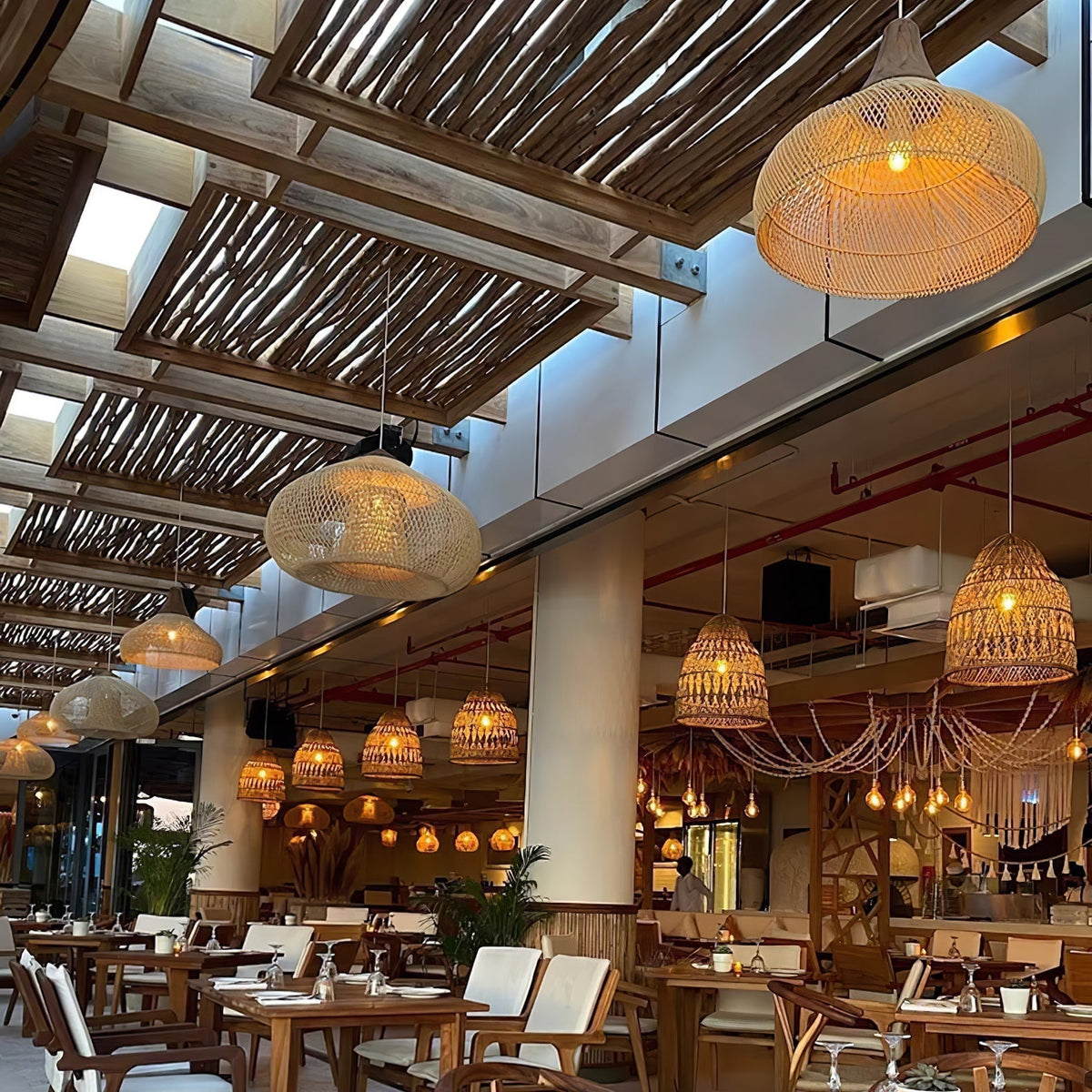 Junari Braided Rattan Pendant Lamp