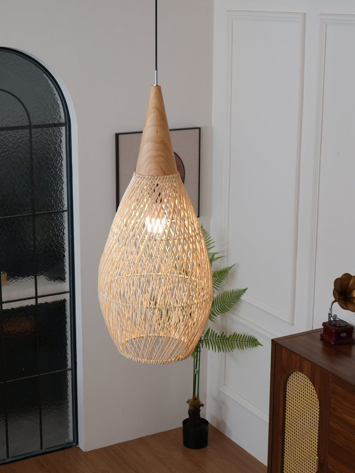 Junari Braided Rattan Pendant Lamp