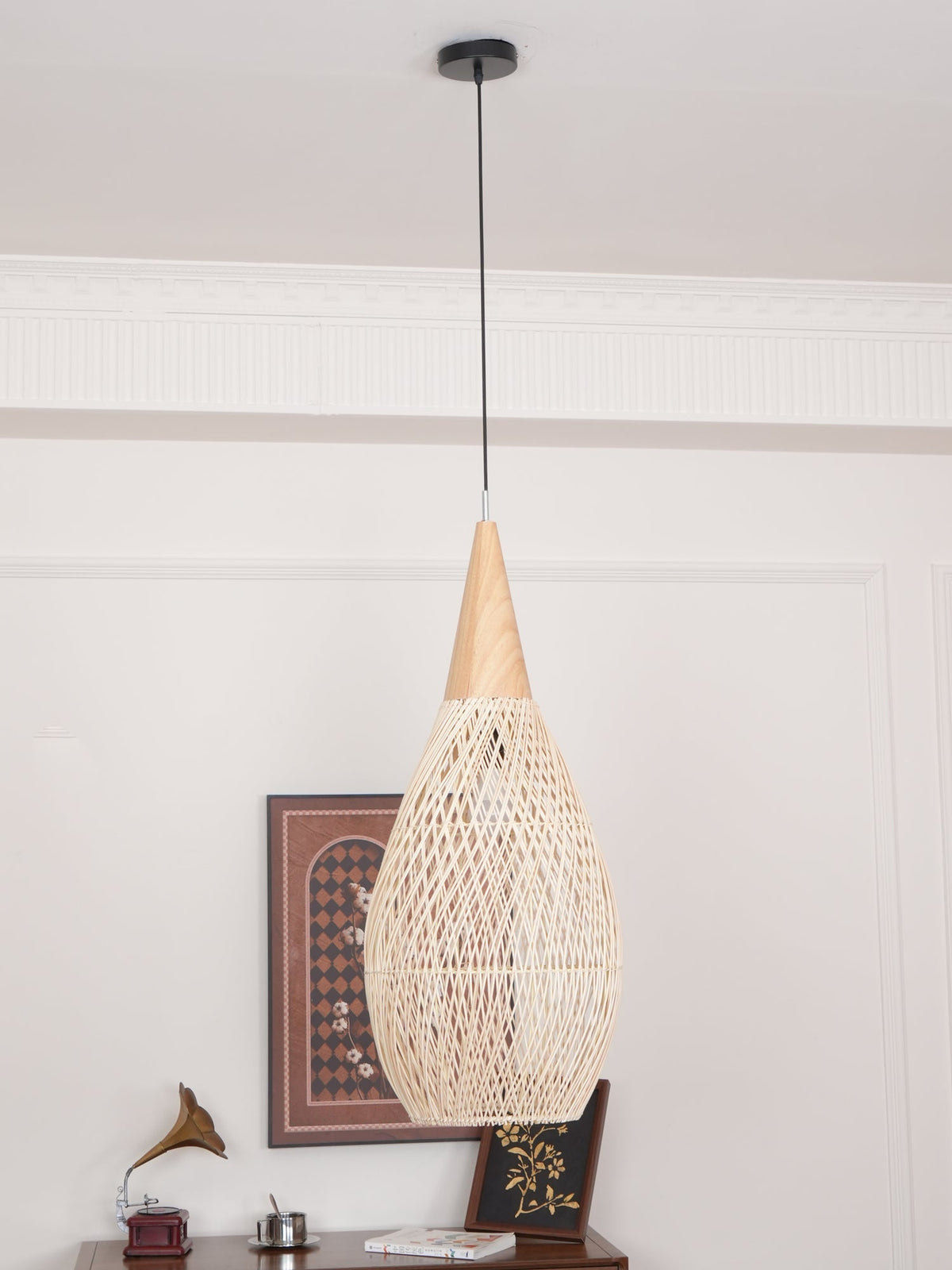 Junari Braided Rattan Pendant Lamp