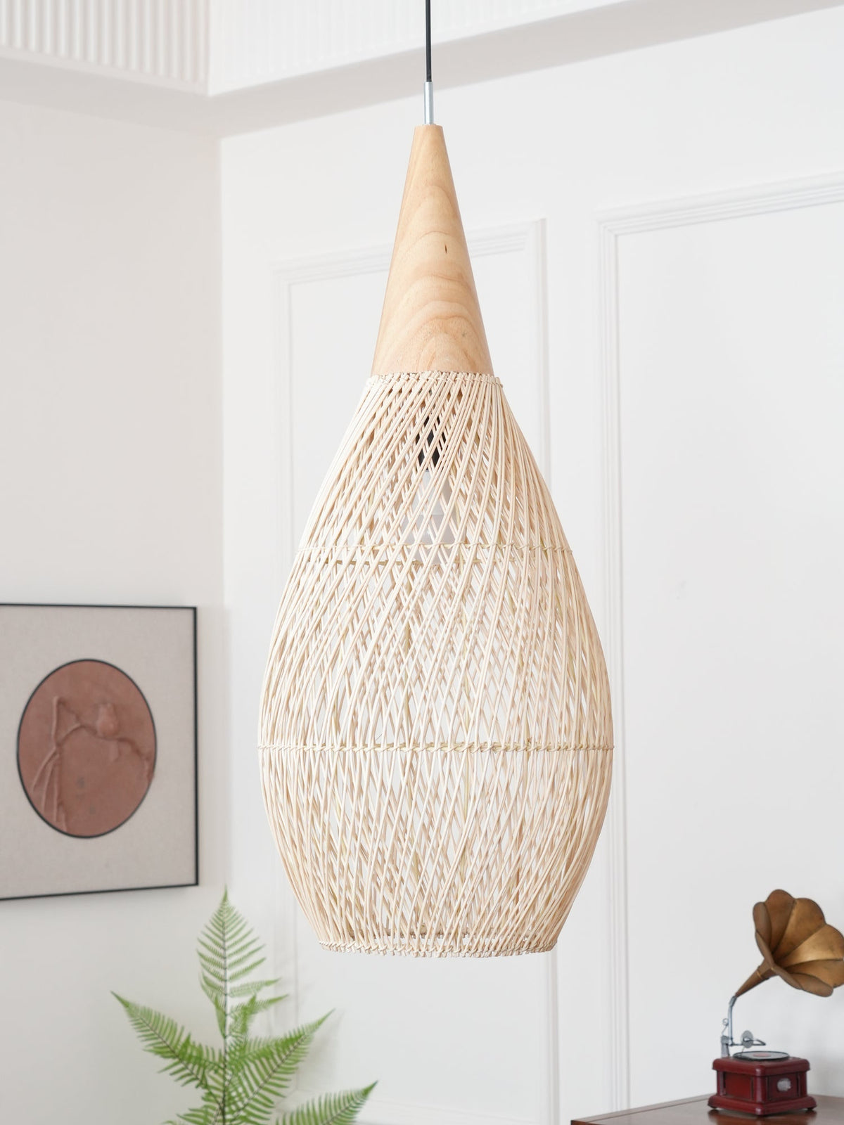 Junari Braided Rattan Pendant Lamp
