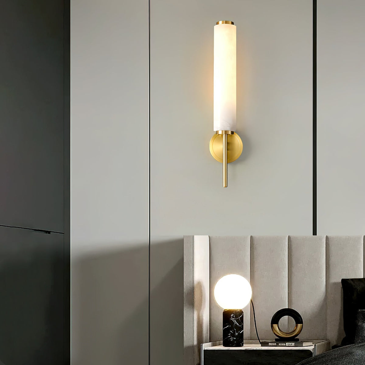 Sobigad Art Deco Alabaster Wall Lamp