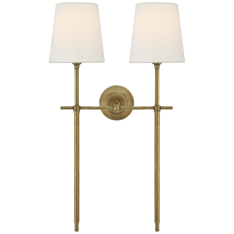Dotores Wall Lamp Brass Fabric