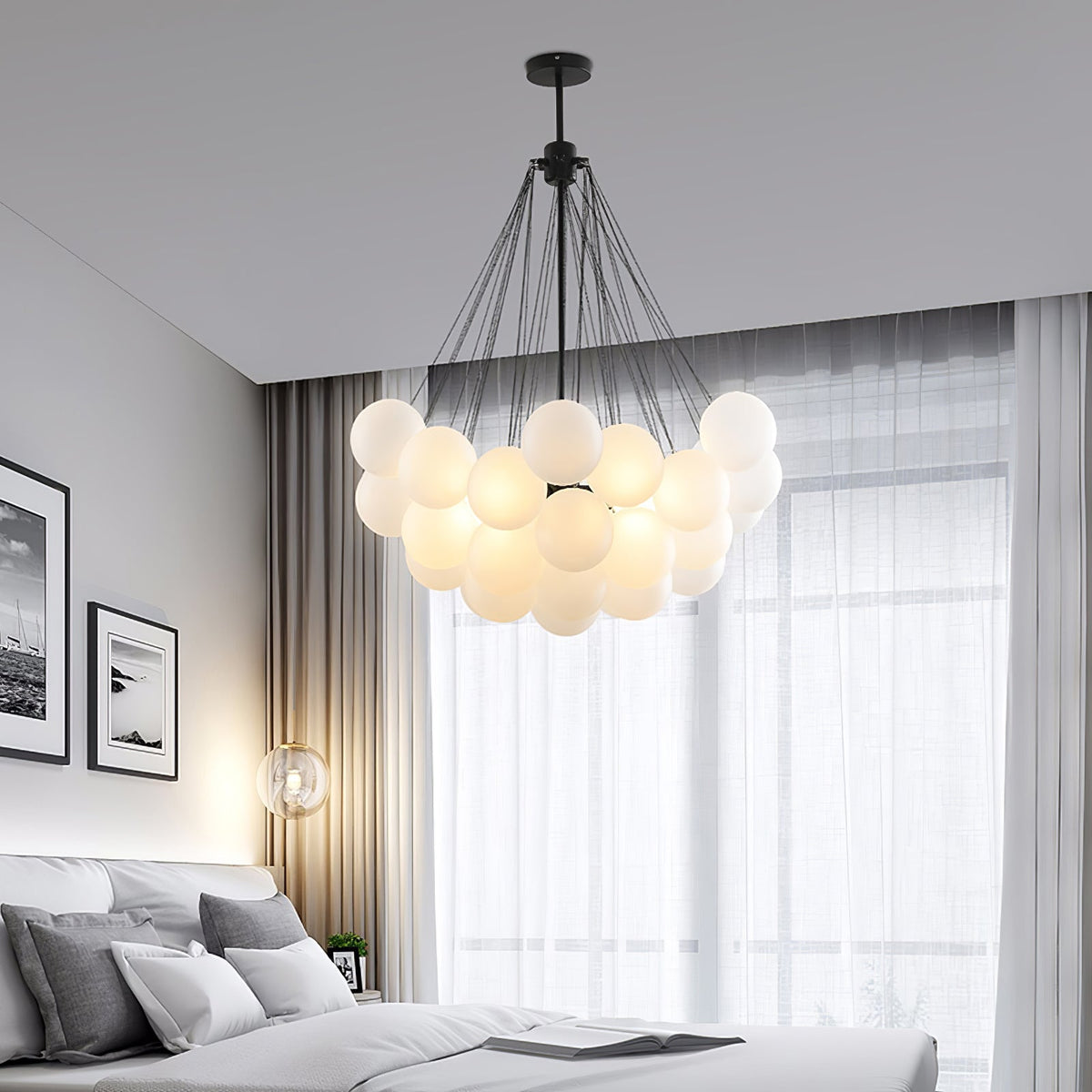 Pugusel Glass Globe Pendant Light Bubble