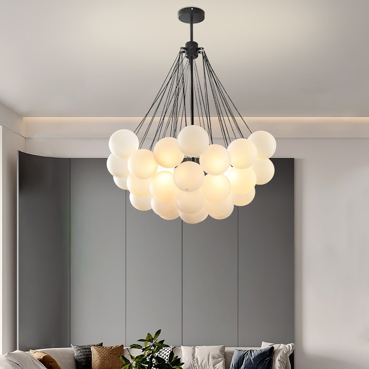 Pugusel Glass Globe Pendant Light Bubble