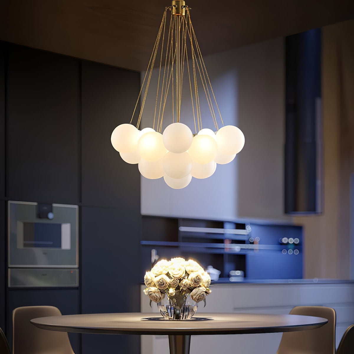 Pugusel Glass Globe Pendant Light Bubble