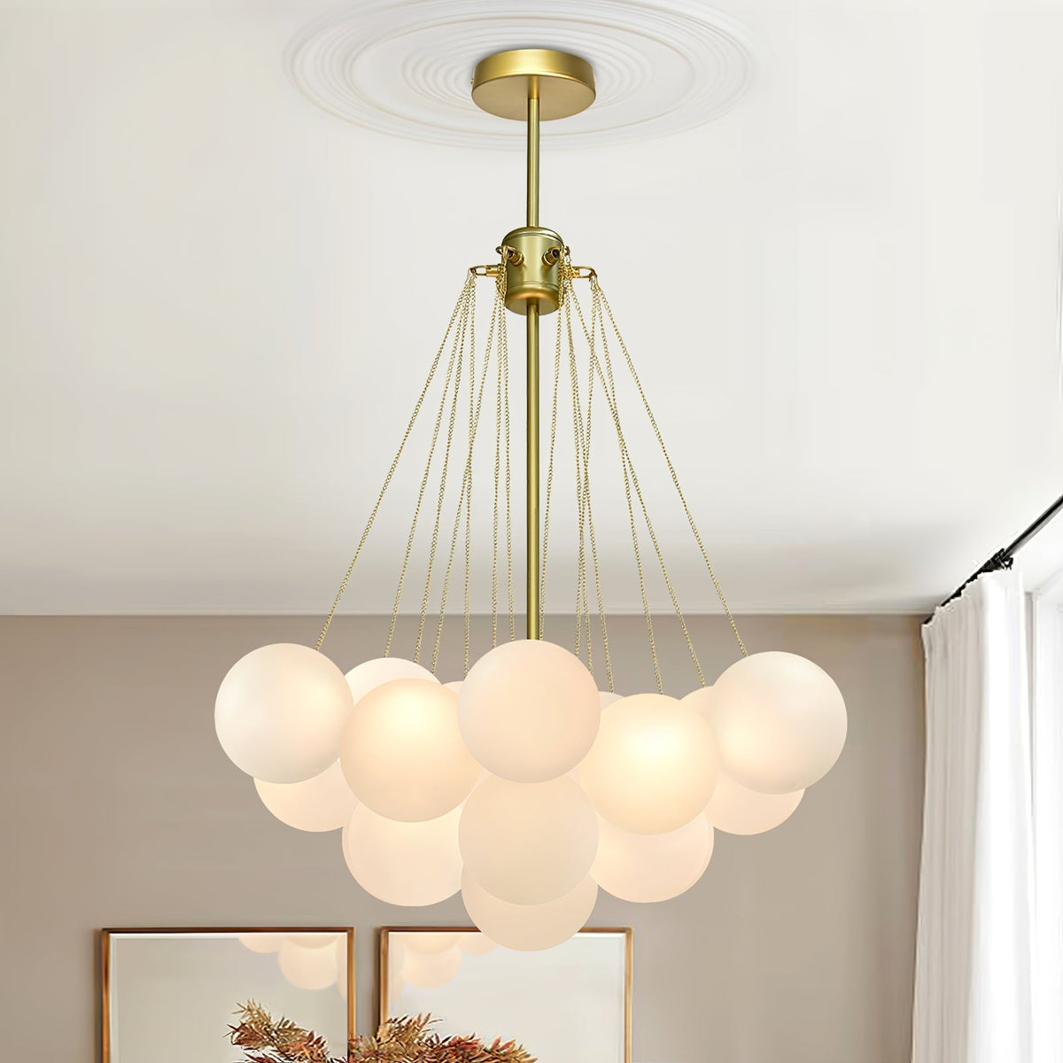 Pugusel Glass Globe Pendant Light Bubble