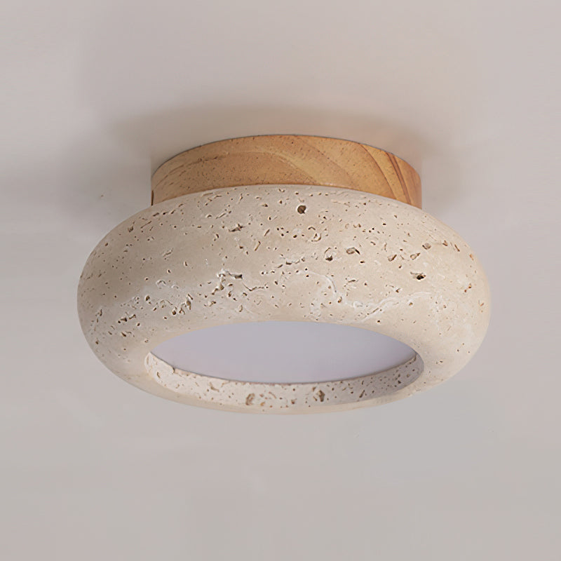 Jinomak Ceiling Light Mini Donut Travertine