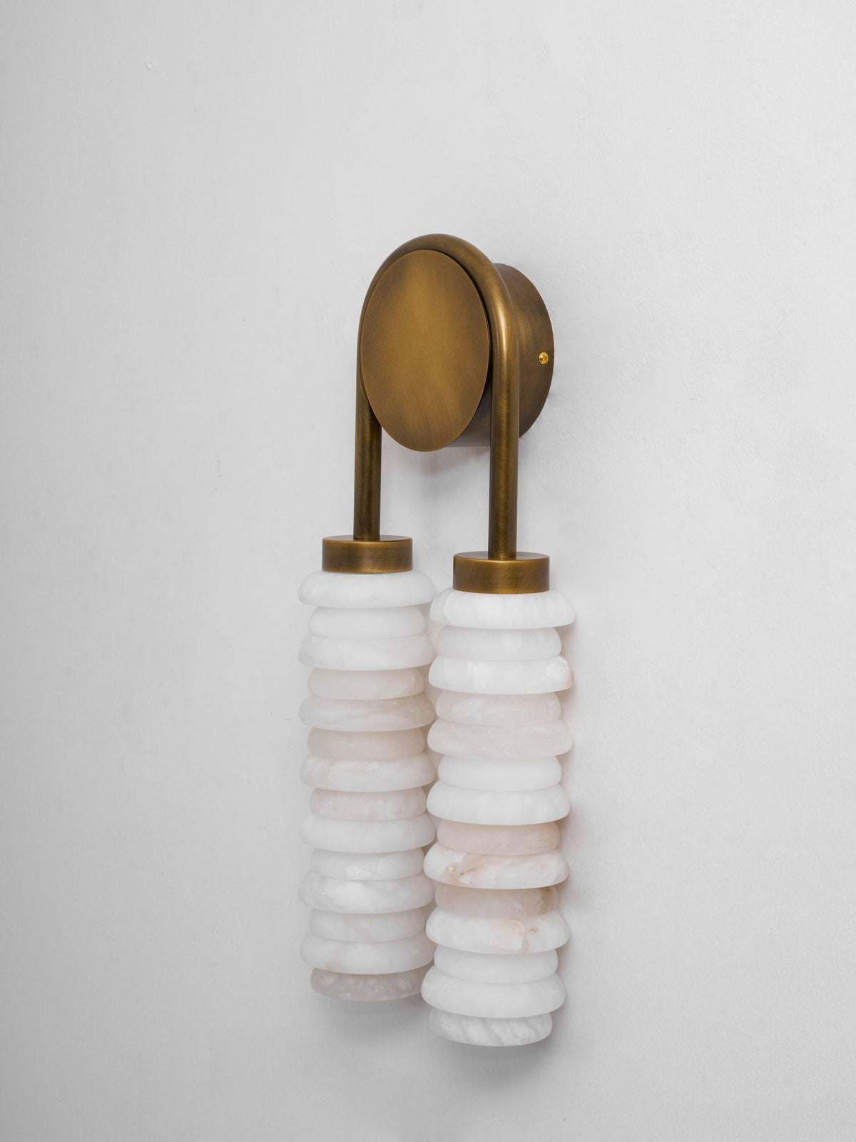 Calla Twin Alabaster Sconce