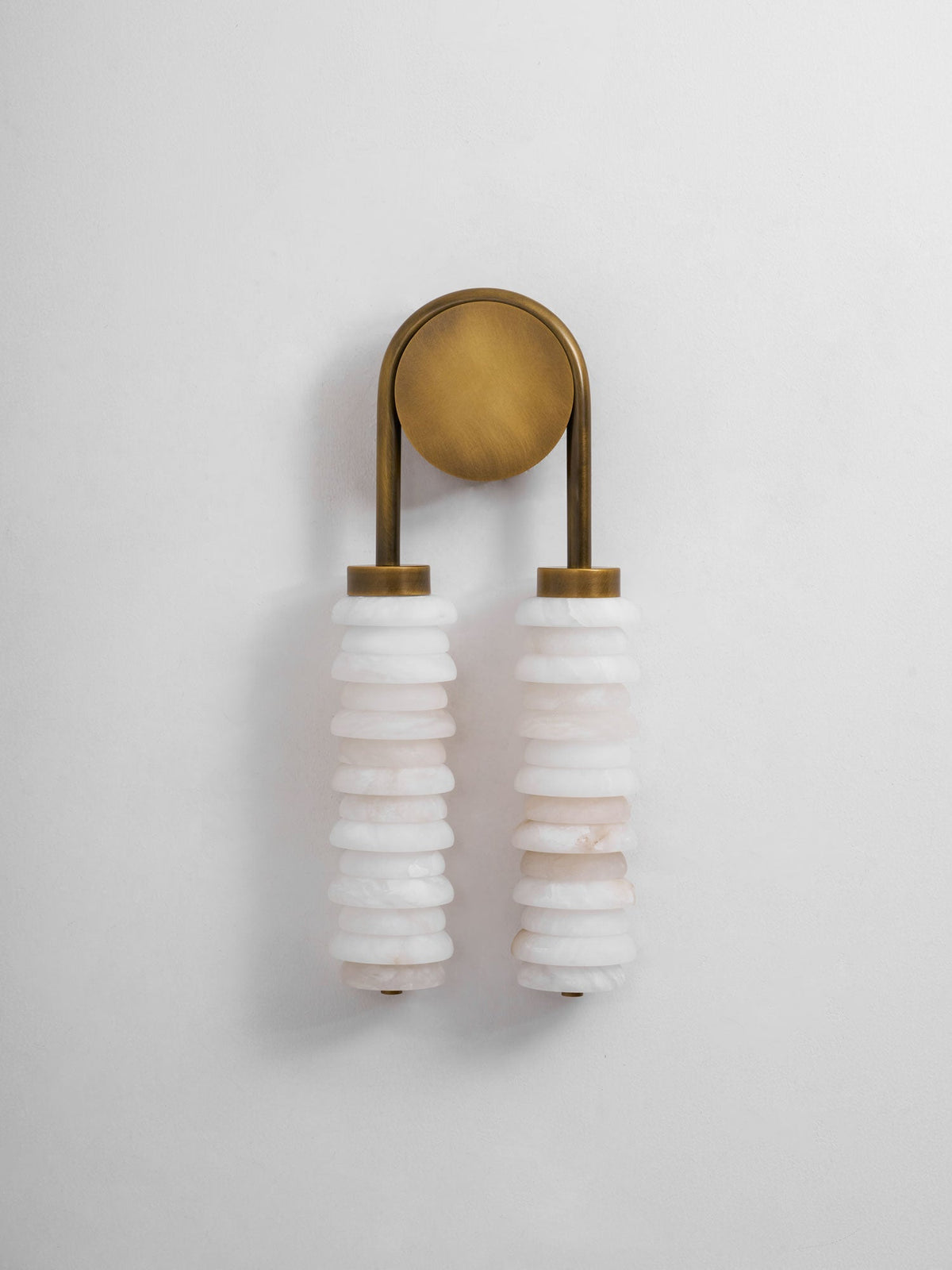 Calla Twin Alabaster Sconce