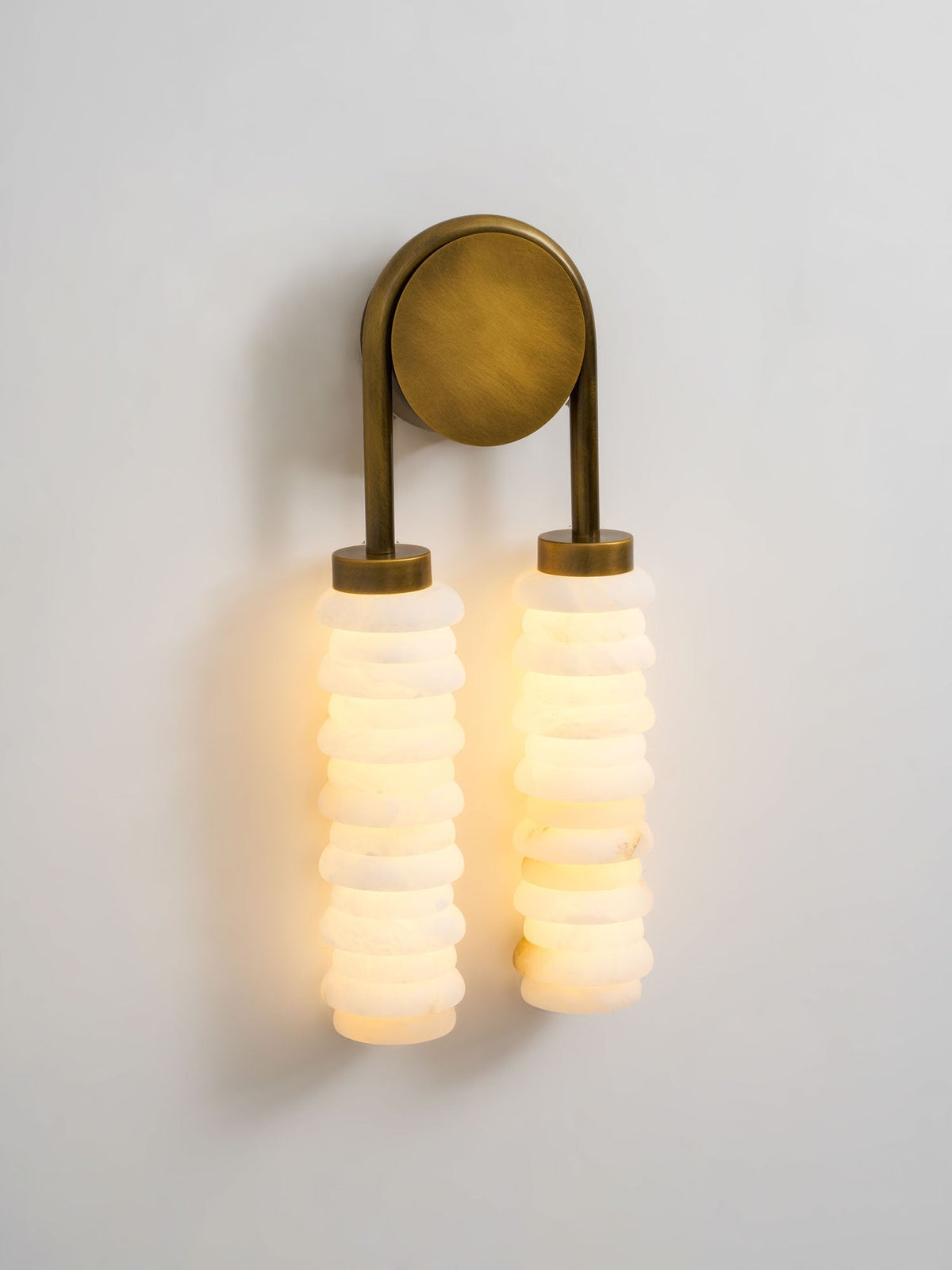 Calla Twin Alabaster Sconce