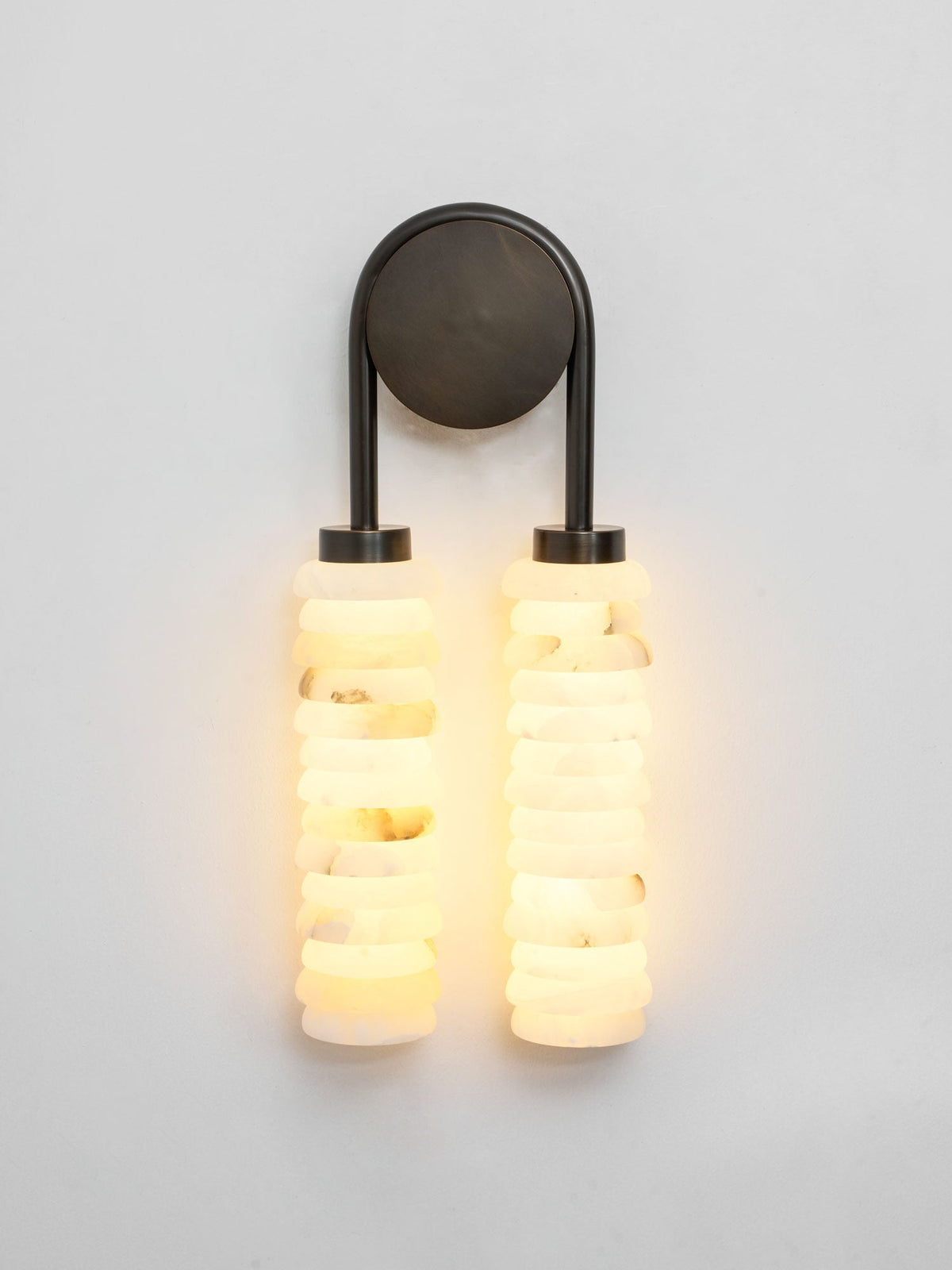 Calla Twin Alabaster Sconce