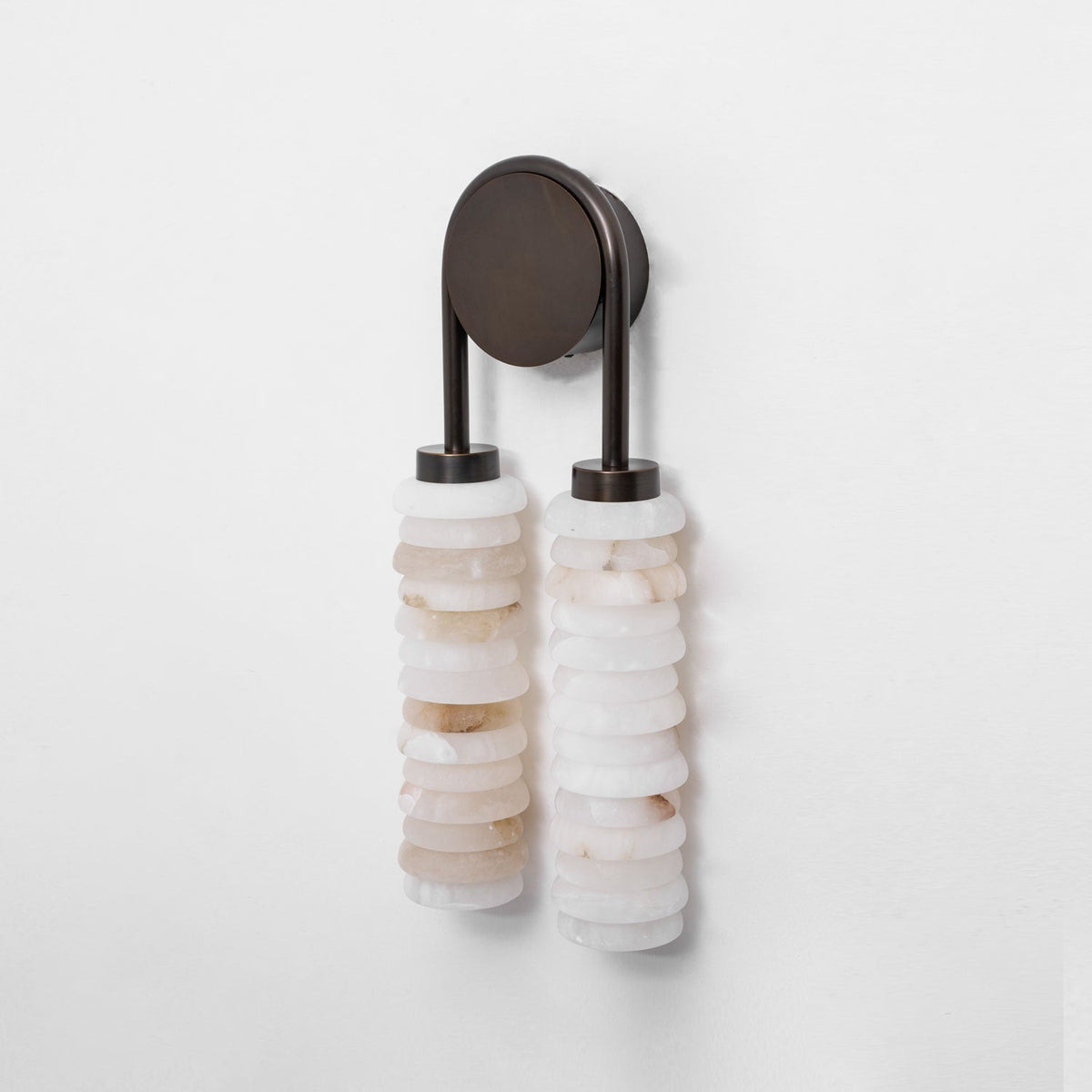 Calla Twin Alabaster Sconce