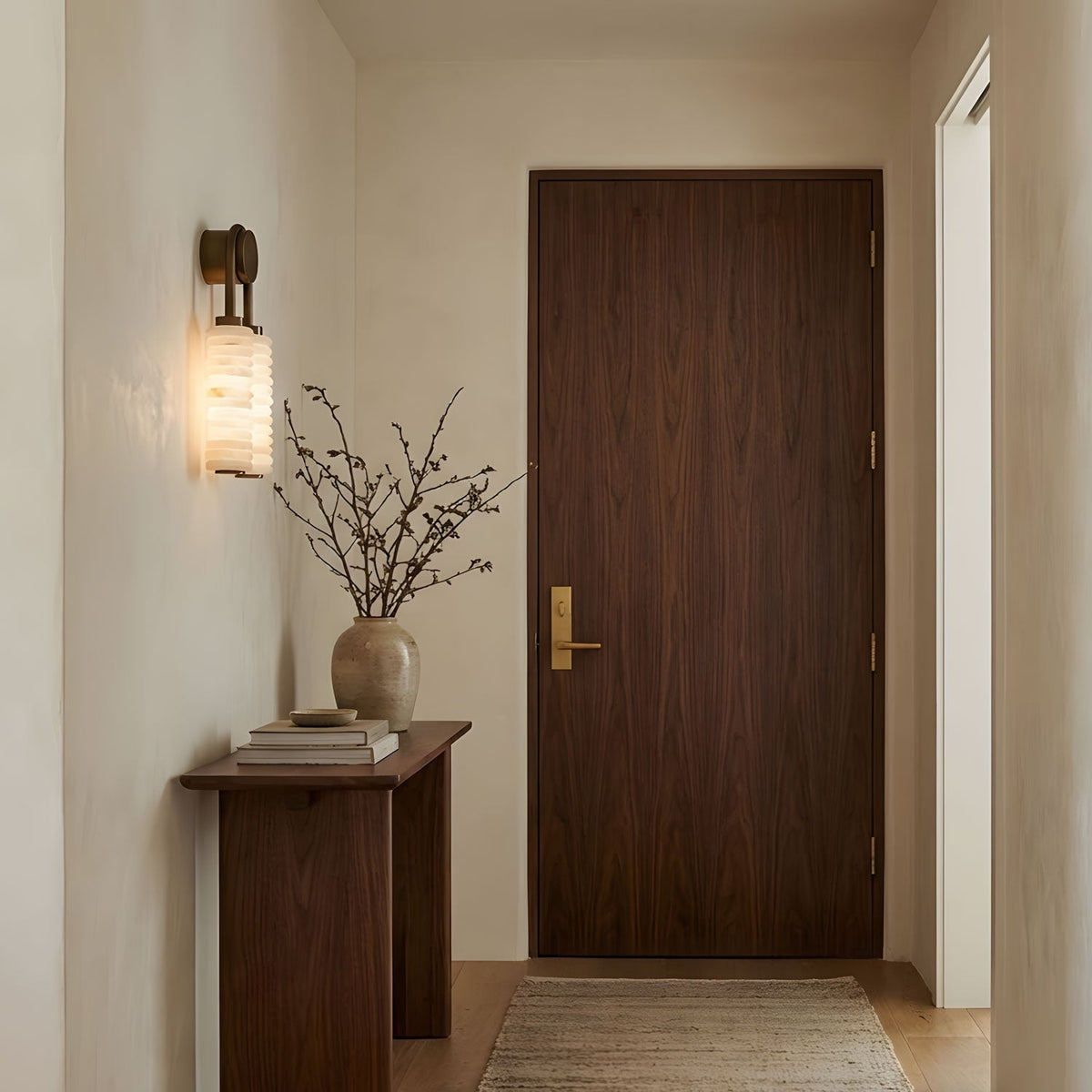 Calla Twin Alabaster Sconce