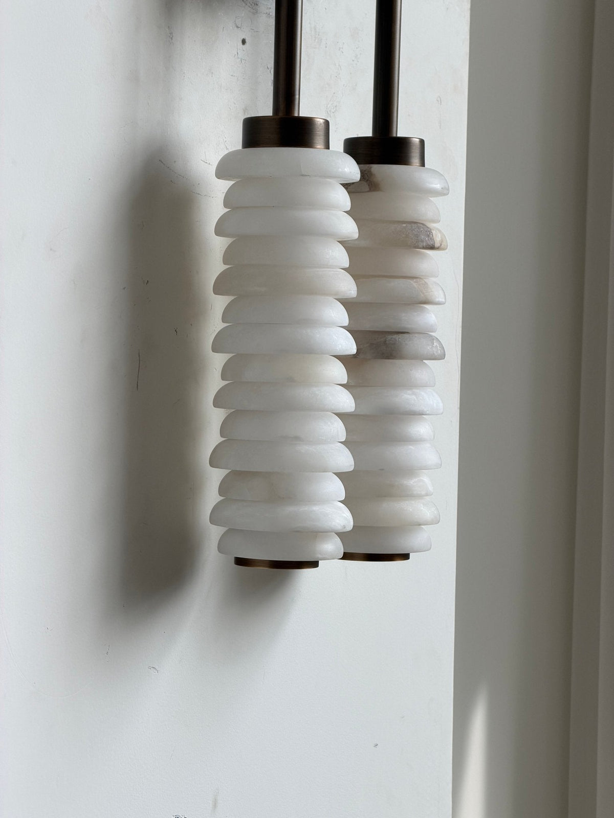 Calla Twin Alabaster Sconce