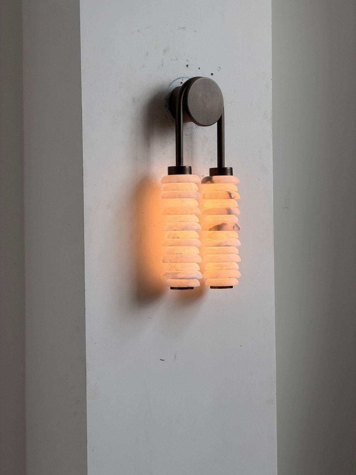 Calla Twin Alabaster Sconce
