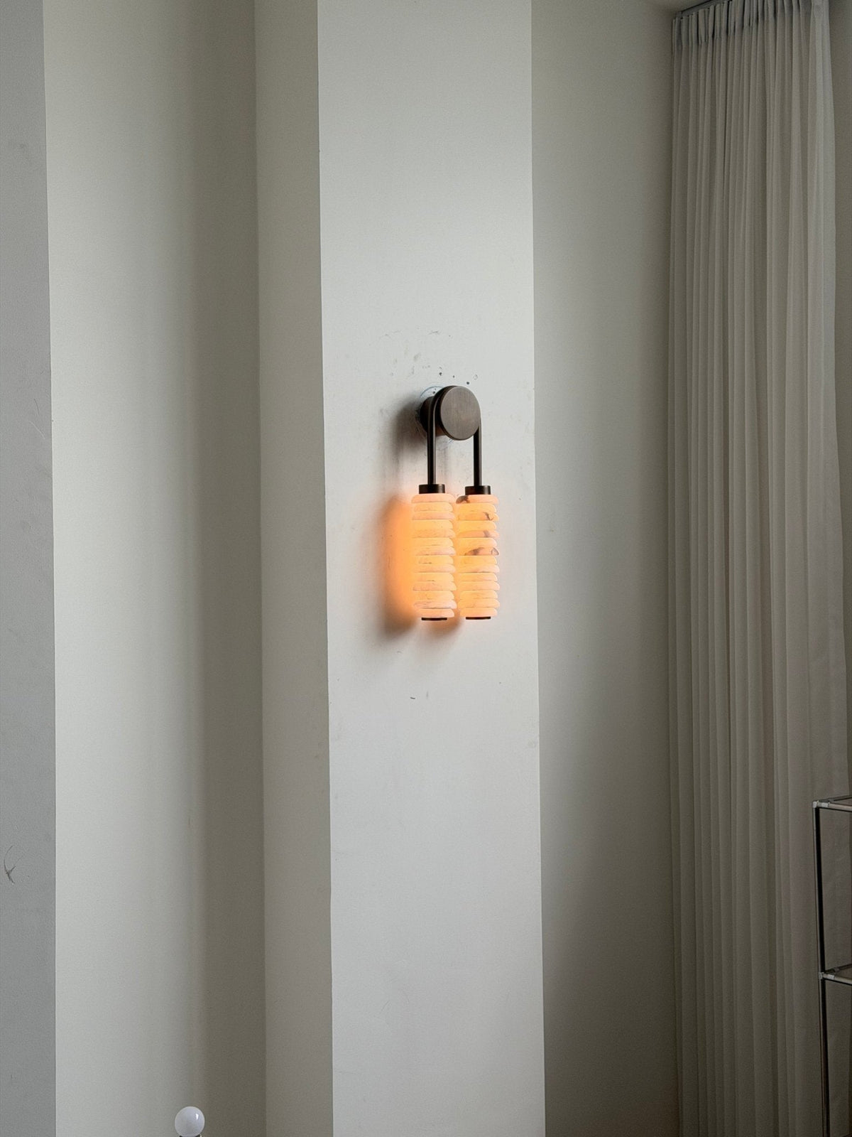 Calla Twin Alabaster Sconce