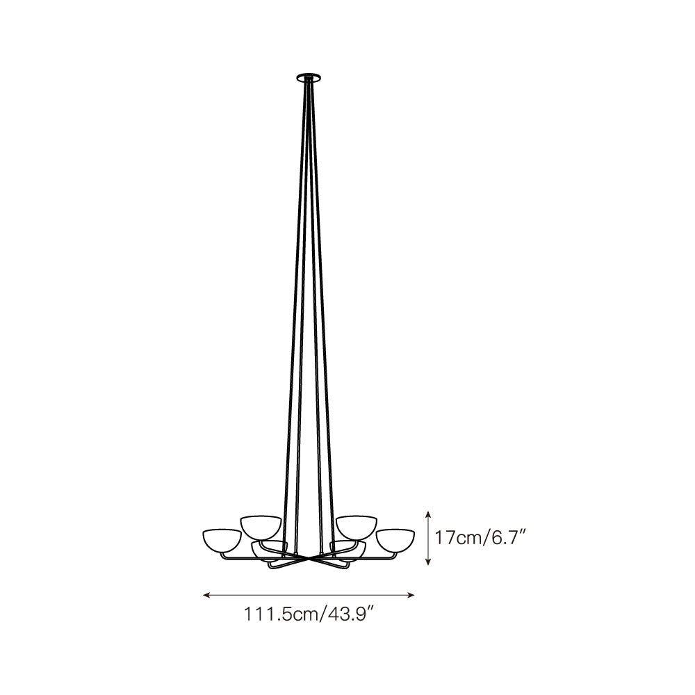 Axiom Brass Chandelier