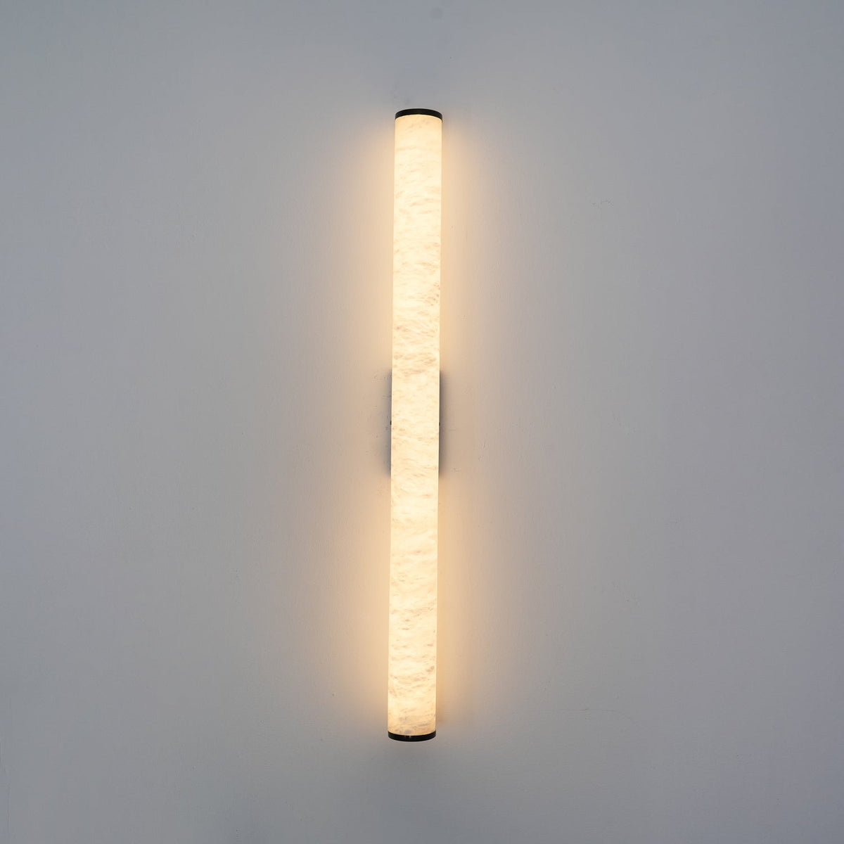 Wegobam Alabaster Vertical Cylindrical Wall Lamp