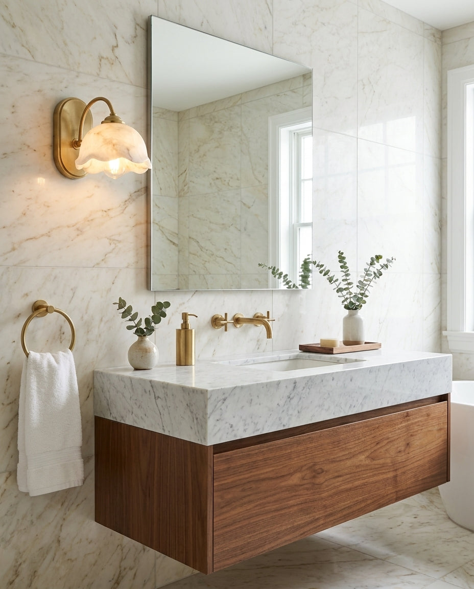 Oakenford Alabaster Wall Sconce
