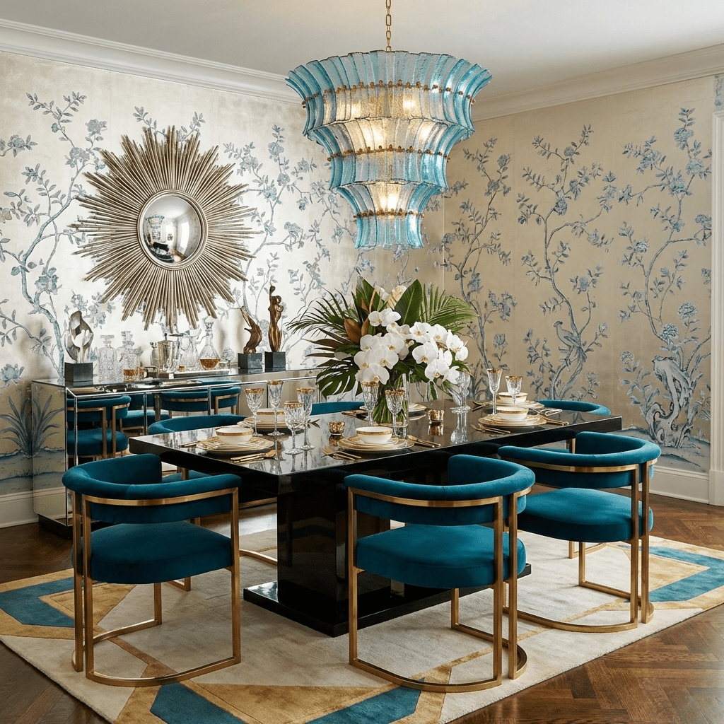 Aqualis Veyra Tiered Glass Chandelier