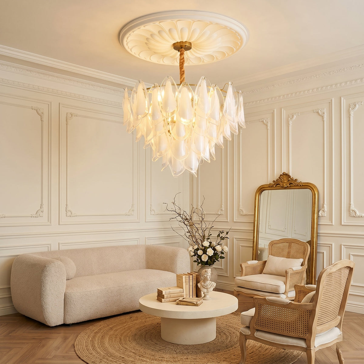 Celeella Glass Petal Chandelier