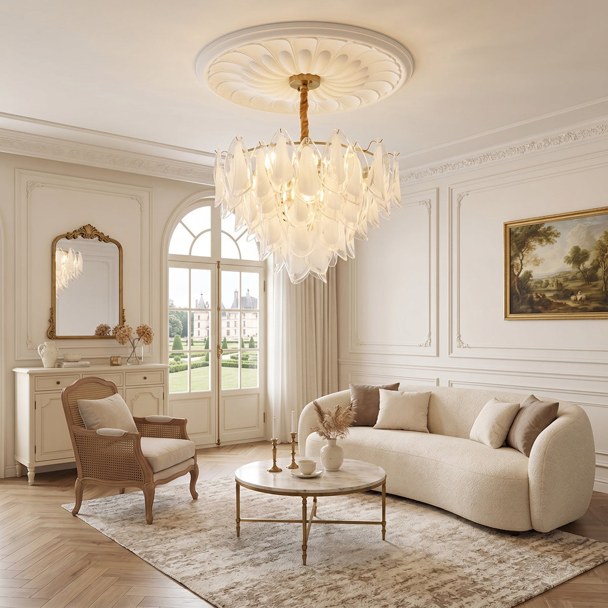 Celeella Glass Petal Chandelier