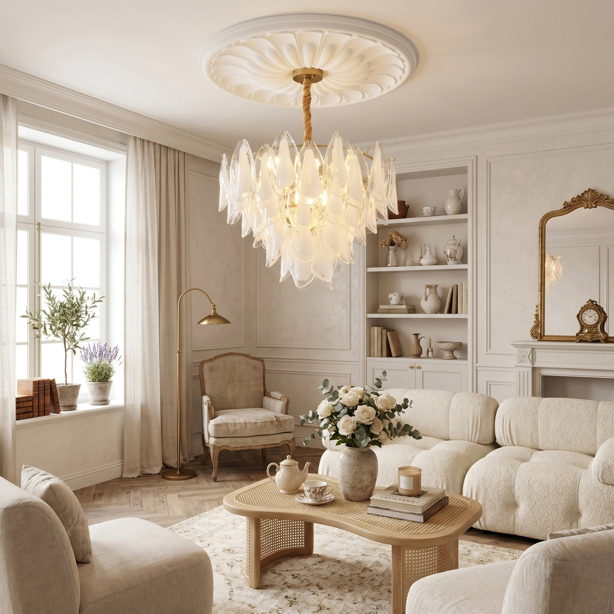 Celeella Glass Petal Chandelier
