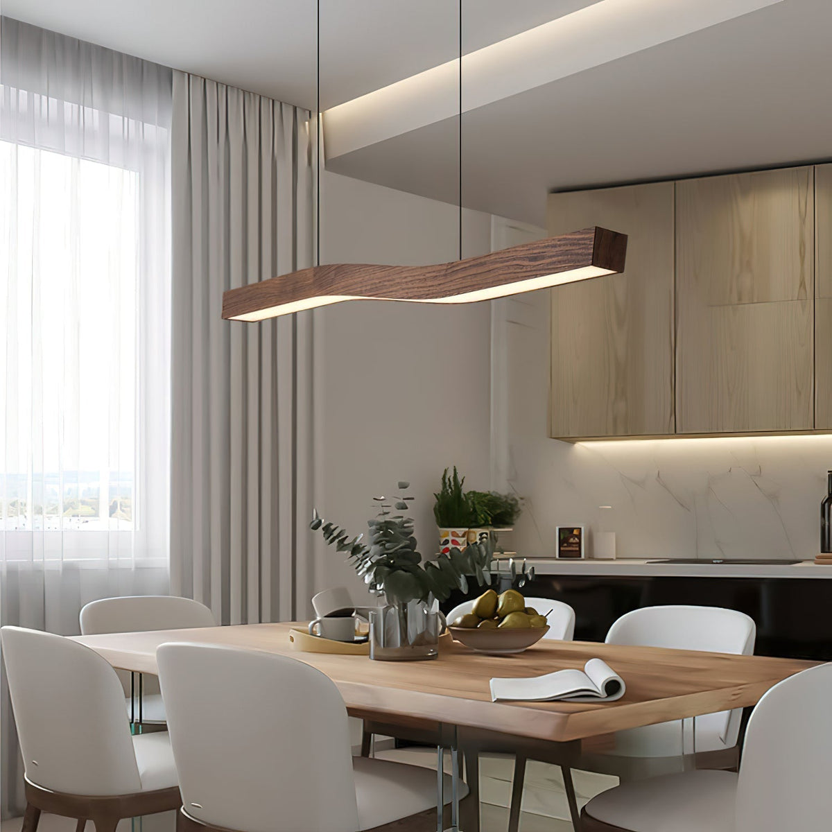 Gupimun Nordic Pendant Light Wood Living Room/Bedroom/Dining Room