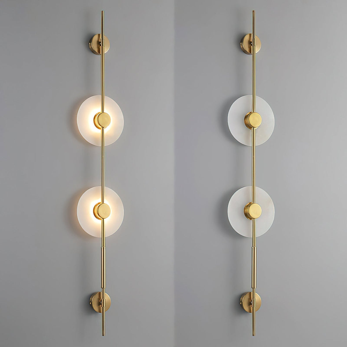 Nivaraya Vertical Alabaster Wall Lamp