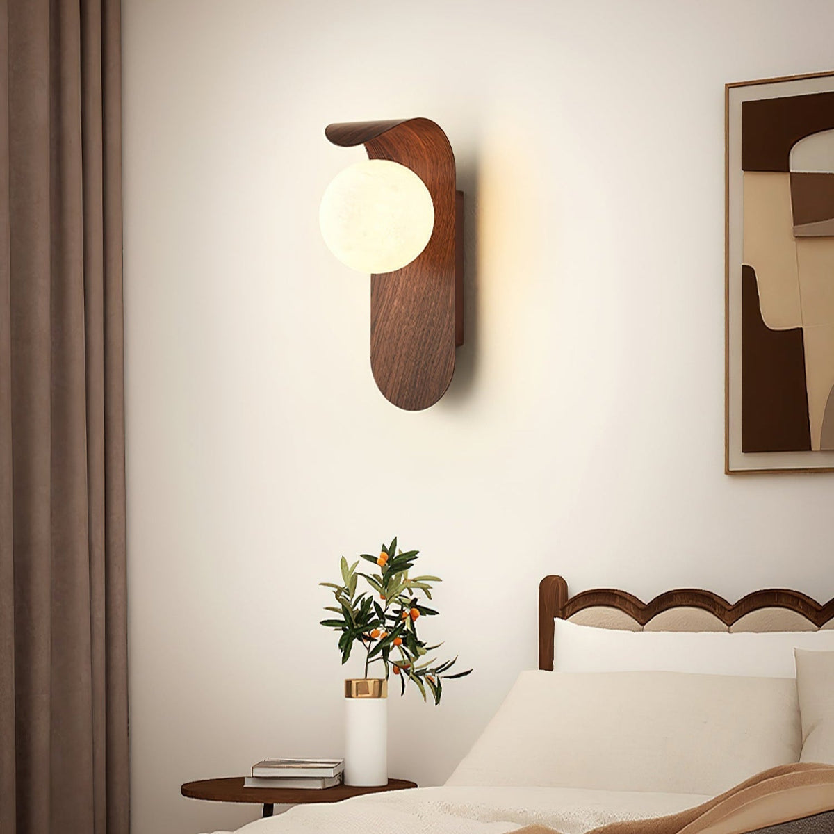 Sovedot Indoor Wall Lamp Wood / Walnut
